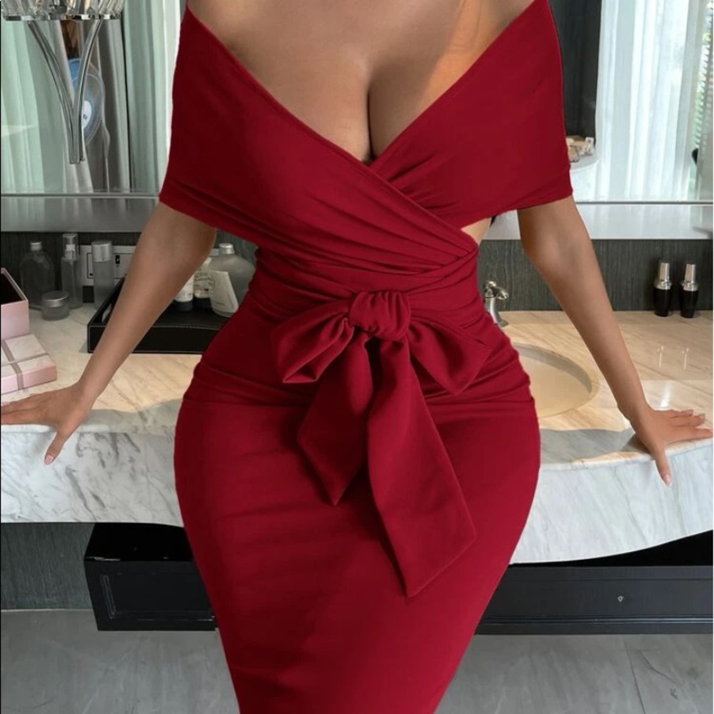 Belted Bodycon Dress